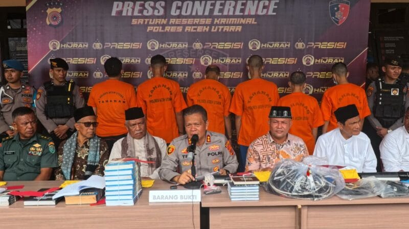 6 Pria dari Kelompok Millah Abraham Ditangkap di Aceh Utara, Pidie, dan Bireuen